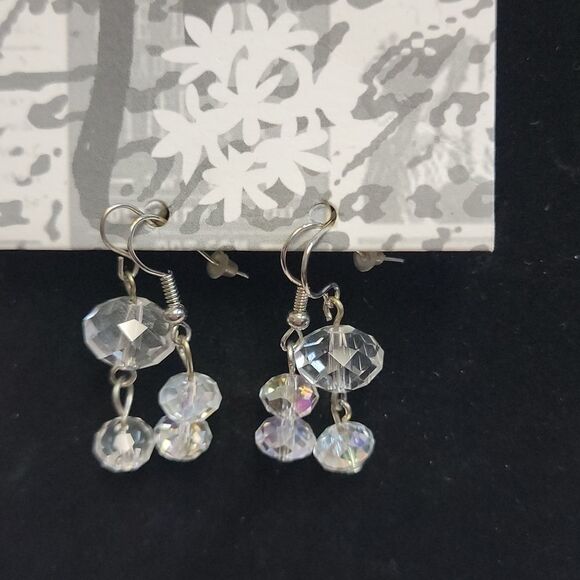 Crystal Faceted Necklace and two pairs dangle earrings from The Shop - Picture 6 of 10